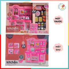 Đồ Chơi Nấu Ăn Kệ Bếp Màu Hồng Có Đèn Nhạc Mã 818-2 PeeKaPaw Toys