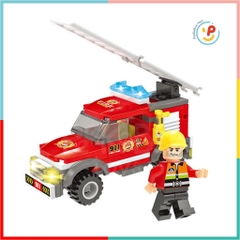Bộ lắp ráp xếp hình Thành phố cứu hỏa City Fire Rescue 407 mảnh LX343 PeekabooToys