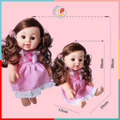 Bộ đồ chơi búp bê xe đẩy biết nói 8816-190 PeekabooToys