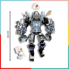 Hộp xếp hình lắp ráp SKIBIDI ELECTROMAGNETIC JX080 476 mảnh peekabootoys