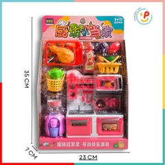 Vỉ đồ chơi nhà bếp có bình nước mini 521-60 Peekabootoys