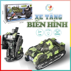 Xe tăng biến hình robot có đèn và âm thanh 9901 PeeKaPaw Toys