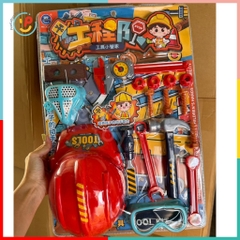 Đồ Chơi Dụng Cụ Kỹ Sư Trẻ Em | Vỉ Ép Dụng Cụ Ốc Vít Cho Bé Tập Sửa Chữa 3288 Peekabootoys