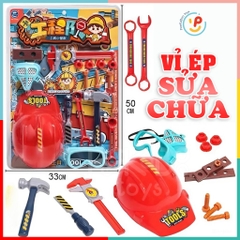Đồ Chơi Dụng Cụ Kỹ Sư Trẻ Em | Vỉ Ép Dụng Cụ Ốc Vít Cho Bé Tập Sửa Chữa 3288 Peekabootoys