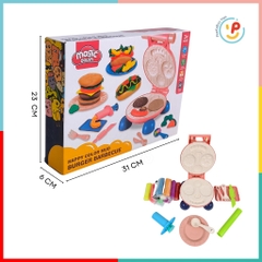Đất Nặn Thủ Công Có Máy Nặn Hình Bánh Hamburger Hotdog 8083 PeeKaPaw Toys