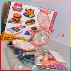 Đất Nặn Thủ Công Có Máy Nặn Hình Bánh Hamburger Hotdog 8083 PeeKaPaw Toys