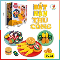 Đồ Chơi Đất Nặn Hình Thủ Công Trái Cây Sushi Hamburger PeeKaPaw Toys