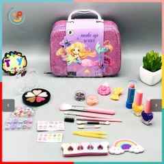 Đồ chơi Vali trang điểm làm đẹp make up sơn móng tay cho bé Nàng Tiên Cá B230 peekabootoys