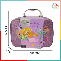 Đồ chơi Vali trang điểm làm đẹp make up sơn móng tay cho bé Nàng Tiên Cá B230 peekabootoys