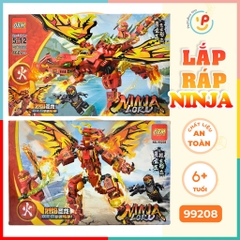 Đồ chơi Hộp xếp hình lắp ráp cho bé NINJA LORD 460 mảnh 99208 peekabootoys