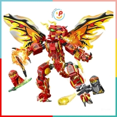 Đồ chơi Hộp xếp hình lắp ráp cho bé NINJA LORD 460 mảnh 99208 peekabootoys