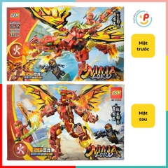 Đồ chơi Hộp xếp hình lắp ráp cho bé NINJA LORD 460 mảnh 99208 peekabootoys