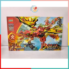 Đồ chơi Hộp xếp hình lắp ráp cho bé NINJA LORD 460 mảnh 99208 peekabootoys