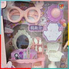 Hộp đồ chơi búp bê có khớp | Đồ chơi công chúa và phụ kiện trang điểm 660073 peekabootoys