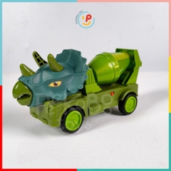 Đồ Chơi Xe Bồn Đầu Khủng Long Dùng Pin Có Đèn Nhạc 833 peekabootoys