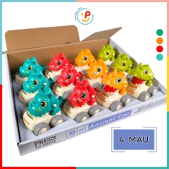 Đồ Chơi Xe Chạy Trớn Mini Khủng Long Dễ Thương Chất Liệu Cao Cấp An Toàn Cho Trẻ Em