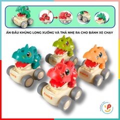 Đồ Chơi Xe Chạy Trớn Mini Khủng Long Dễ Thương Chất Liệu Cao Cấp An Toàn Cho Trẻ Em