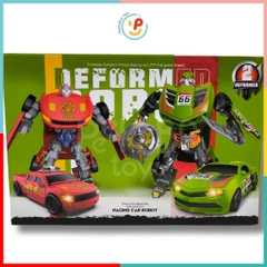 Đồ Chơi 2 Robot Biến Hình Thành Xe 339-12 PeeKaPaw Toys