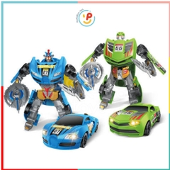 Đồ Chơi 2 Robot Biến Hình Thành Xe 339-12 PeeKaPaw Toys