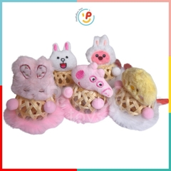 Lồng đèn trung thu giỏ tre nhiều mẫu có dây đèn kèm pin peekabootoys