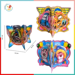 (Sẵn pin) Lồng đèn Trung Thu Nhân Vật Hoạt Hình 5 mảnh CÓ NHẠC ĐÈN Peekaboo Toys
