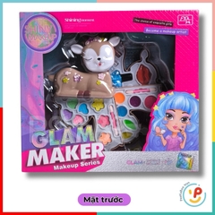 Hộp đồ chơi làm đẹp trang điểm 3 tầng cho bé hình chú nai dễ thương 9194 peekaboo toys