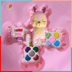 Hộp đồ chơi làm đẹp trang điểm 3 tầng cho bé hình chú nai dễ thương peekabootoys