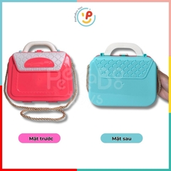 Đồ chơi vali có quai xách tiệm kem ốc quế bánh maccaron máy siêu thị 5007 PeeKaPaw