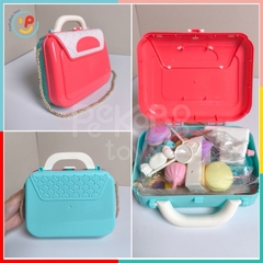 Đồ chơi vali có quai xách tiệm kem ốc quế bánh maccaron máy siêu thị 5007 PeeKaPaw