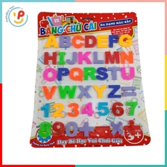 Vỉ chữ số cho bé học đánh vần và ráp chữ BL27 hàng Việt Nam