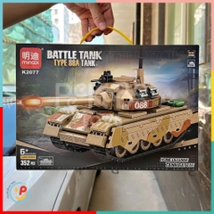 Đồ chơi lắp ráp xếp hình xe tăng 352 mảnh K2077 Peekaboo Toys