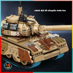 Đồ chơi lắp ráp xếp hình xe tăng 352 mảnh K2077 Peekaboo Toys