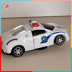 Đồ chơi xe cảnh sát biến hình robot có đèn âm thanh 8990 Peekapaw Toys