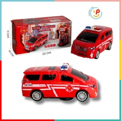 Đồ chơi xe cứu thương biến hình robot dùng pin có đèn âm thanh 9911 PeeKaPaw Toys