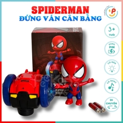 Đồ chơi siêu nhân người nhện Spiderman đứng ván cân bằng có nhạc đèn 17068 PeeKaPaw Toys