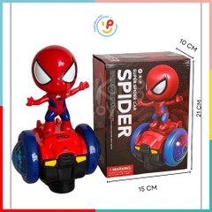 Đồ chơi siêu nhân người nhện Spiderman đứng ván cân bằng có nhạc đèn 17068 PeeKaPaw Toys
