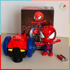 Đồ chơi siêu nhân người nhện Spiderman đứng ván cân bằng có nhạc đèn 17068 PeeKaPaw Toys
