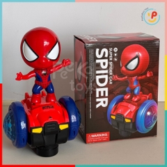 Đồ chơi siêu nhân người nhện Spiderman đứng ván cân bằng có nhạc đèn 17068 PeeKaPaw Toys