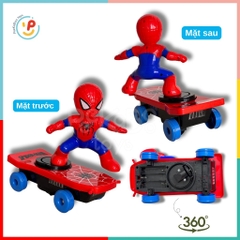 Đồ chơi siêu nhân người nhện Spiderman lướt ván dùng pin có đèn nhạc 5080 - Peekaboo Toys