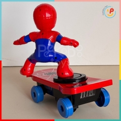 Đồ chơi siêu nhân người nhện Spiderman lướt ván dùng pin có đèn nhạc 5080 - Peekaboo Toys