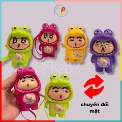 Móc khoá xoay mặt đồ chơi vô tri nhiều mẫu Shin chan Doremon Kuromi PeeKaPaw Toys