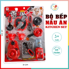 Đồ chơi vỉ dụng cụ nhà bếp màu đỏ Kitchen Set 7582 PeeKaPaw Toys