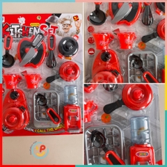 Đồ chơi vỉ dụng cụ nhà bếp màu đỏ Kitchen Set 7582 PeeKaPaw Toys