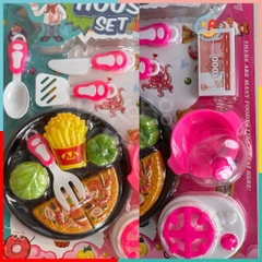 Đồ chơi vỉ dụng cụ nấu ăn bánh pizza House Set 576-3 PeeKaPaw Toys
