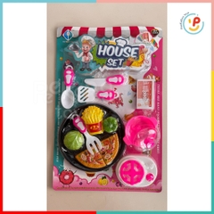 Đồ chơi vỉ dụng cụ nấu ăn bánh pizza House Set 576-3 PeeKaPaw Toys