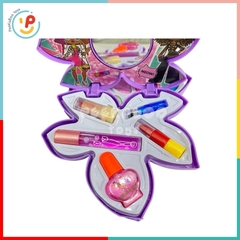 Bộ make up set phấn trang điểm 3008-2 cho bé gái tone màu tím đồ chơi trẻ em PeeKaPaw Toys