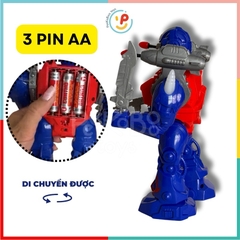 Đồ chơi robot chiến binh dùng pin có âm thanh di chuyển được 8802 PeeKaPaw