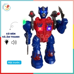 Đồ chơi robot chiến binh dùng pin có âm thanh di chuyển được 8802 PeeKaPaw