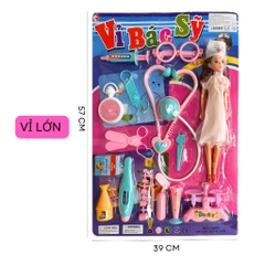 Vỉ đồ chơi dụng cụ bác sĩ búp bê y tá PeeKaPaw Toys