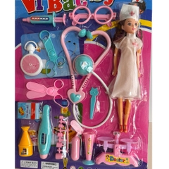 Vỉ đồ chơi dụng cụ bác sĩ búp bê y tá PeeKaPaw Toys